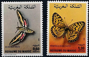 Марокко, 1982, Бабочки, 2 марки
